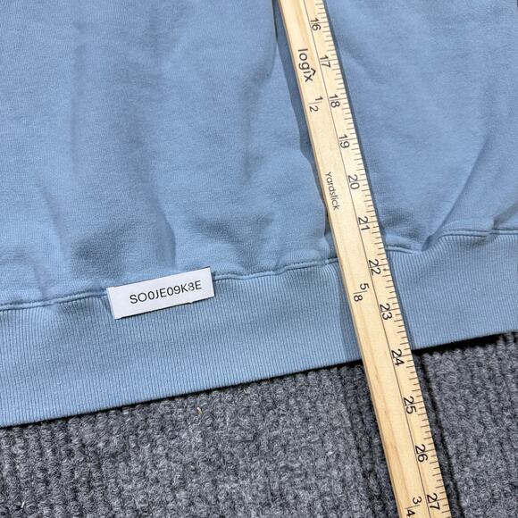 Abercrombie Fitch Sweatshirt Womens M Blue Soft Cozzy Retro Pullover Oversized - Picture 6 of 6